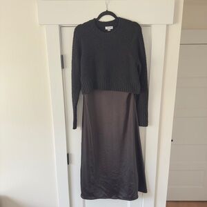 Calvin Klein Black Dress and Sweater.